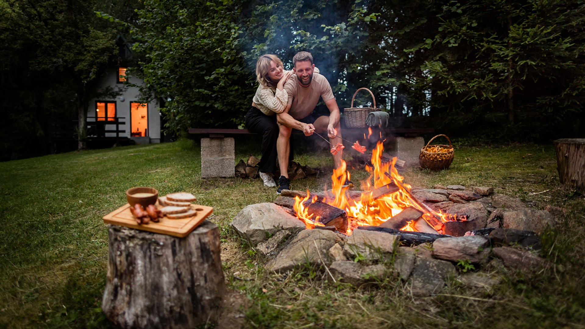 Romantik Aufenthalt im Wald