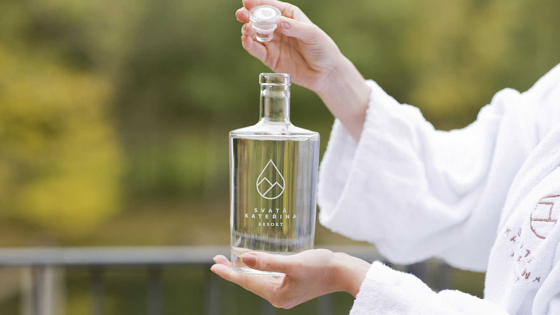 Wasser aus der Quelle von St. Catherine